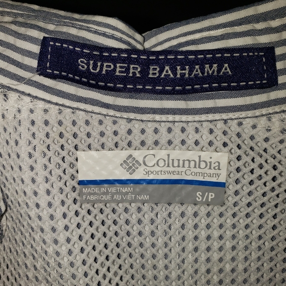 Columbia, Women's Super Bahama, Seersucker Long Sleeve Button Down, Size S/P - Picture 10 of 10